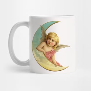 Vintage Moon Angel Mug